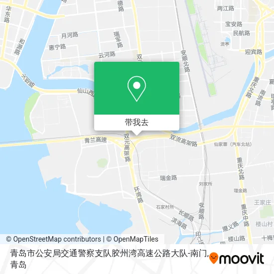 青岛市公安局交通警察支队胶州湾高速公路大队-南门地图