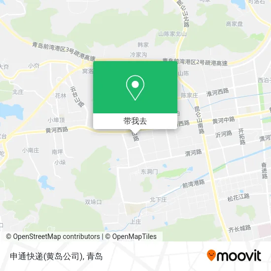 申通快递(黄岛公司)地图