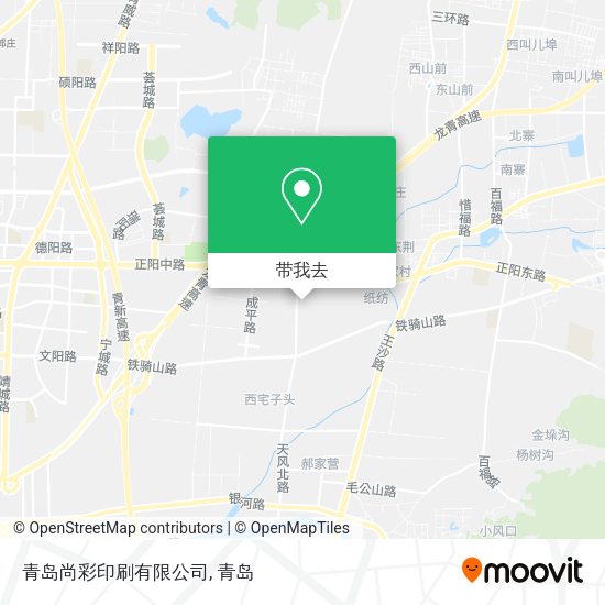 青岛尚彩印刷有限公司地图