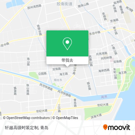轩越高级时装定制地图