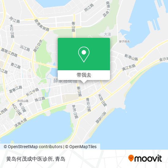 黄岛何茂成中医诊所地图