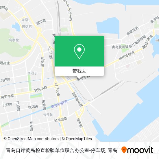 青岛口岸黄岛检查检验单位联合办公室-停车场地图