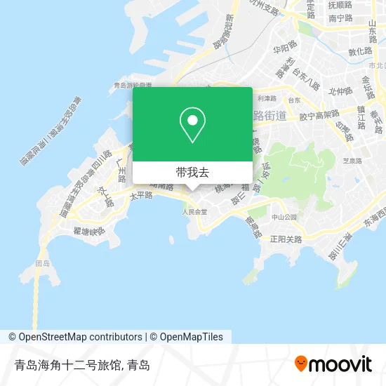 青岛海角十二号旅馆地图