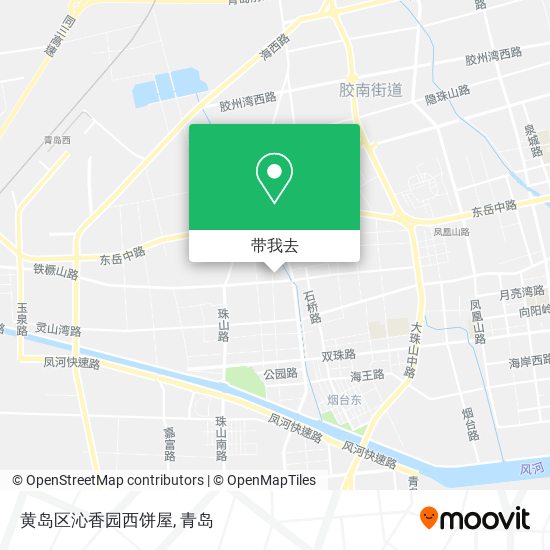 黄岛区沁香园西饼屋地图