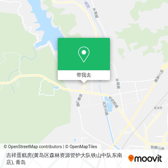 吉祥蛋糕房(黄岛区森林资源管护大队铁山中队东南店)地图