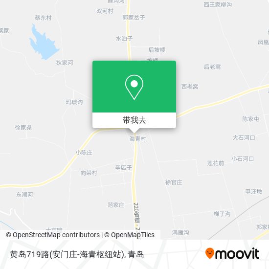 黄岛719路(安门庄-海青枢纽站)地图