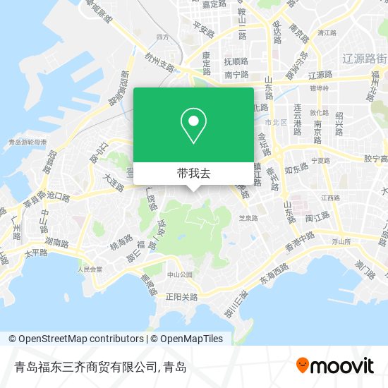 青岛福东三齐商贸有限公司地图