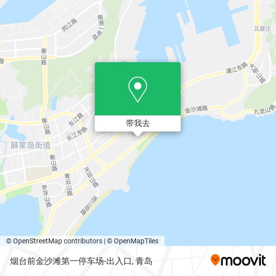 烟台前金沙滩第一停车场-出入口地图
