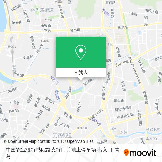 中国农业银行书院路支行门前地上停车场-出入口地图