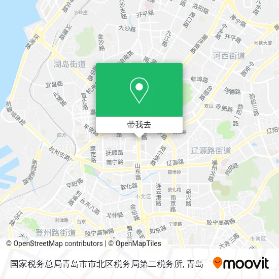 国家税务总局青岛市市北区税务局第二税务所地图