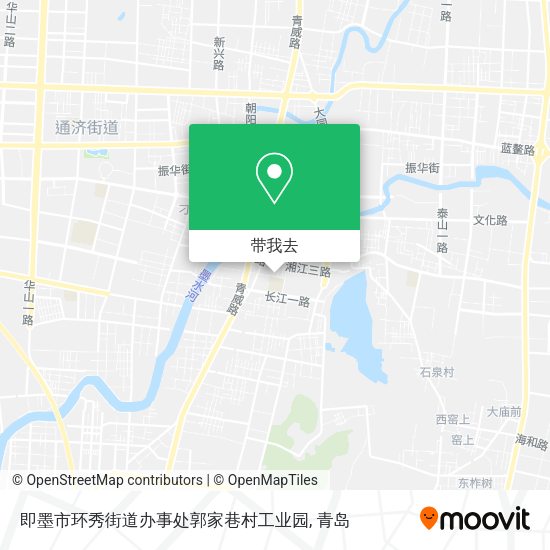 即墨市环秀街道办事处郭家巷村工业园地图