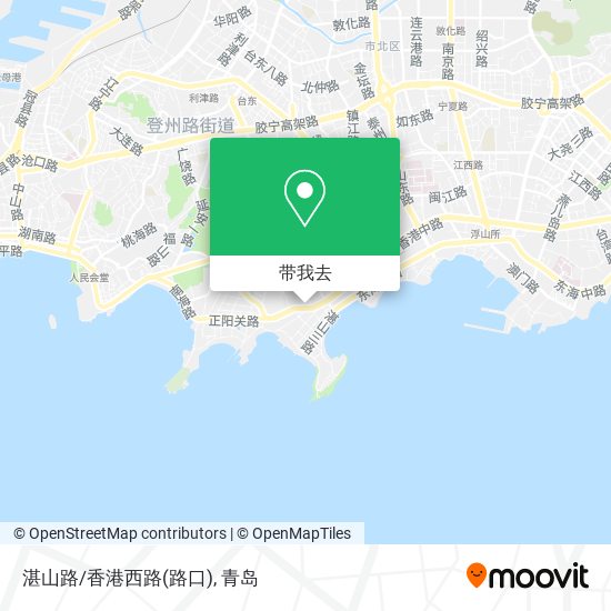 湛山路/香港西路(路口)地图