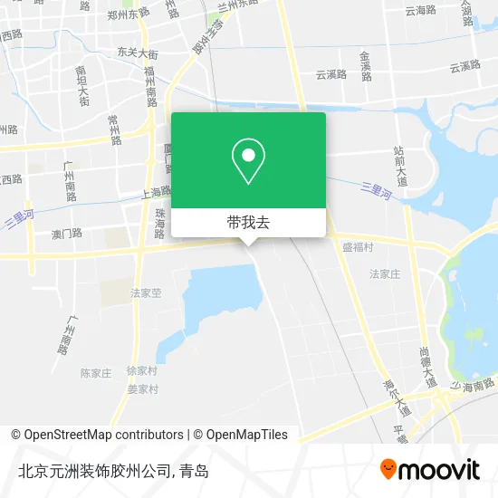 北京元洲装饰胶州公司地图