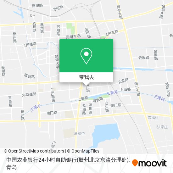 中国农业银行24小时自助银行(胶州北京东路分理处)地图