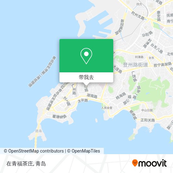 在青福茶庄地图