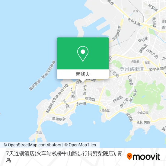 7天连锁酒店(火车站栈桥中山路步行街劈柴院店)地图