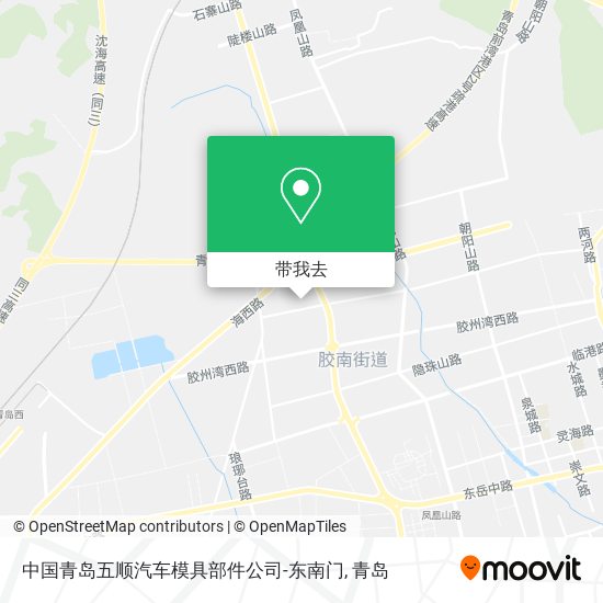 中国青岛五顺汽车模具部件公司-东南门地图