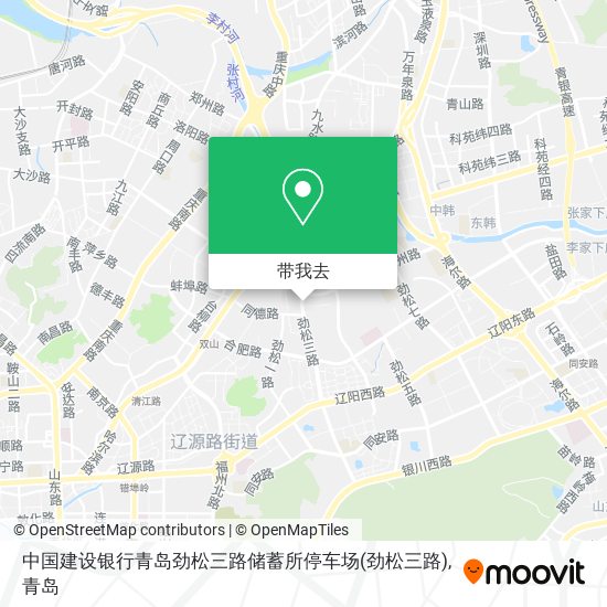 中国建设银行青岛劲松三路储蓄所停车场地图