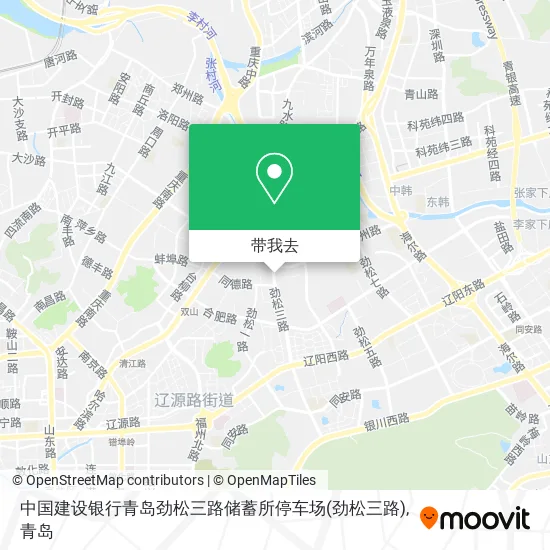 中国建设银行青岛劲松三路储蓄所停车场地图