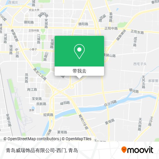 青岛威瑞饰品有限公司-西门地图