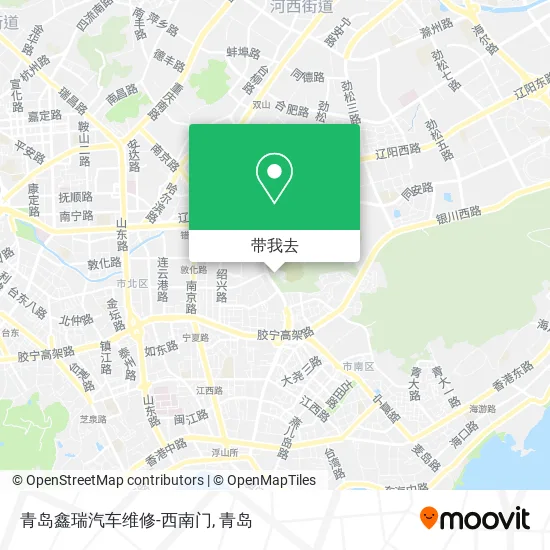 青岛鑫瑞汽车维修-西南门地图