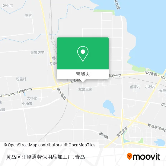 黄岛区旺泽通劳保用品加工厂地图