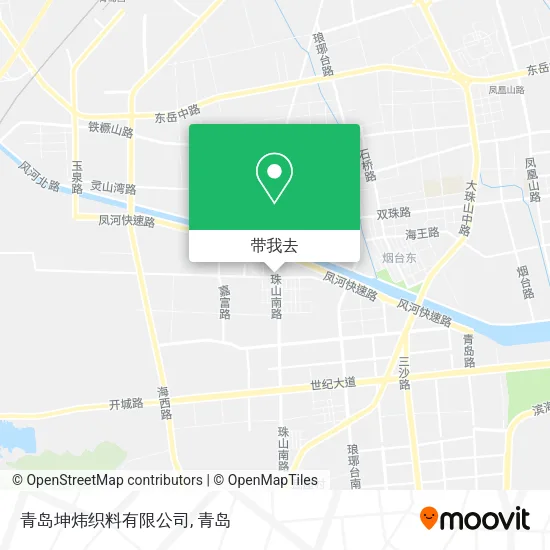 青岛坤炜织料有限公司地图