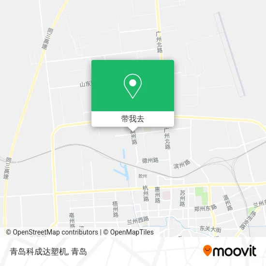青岛科成达塑机地图