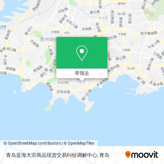 青岛蓝海大宗商品现货交易纠纷调解中心地图