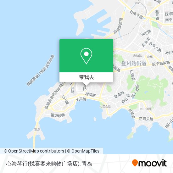 心海琴行(悦喜客来购物广场店)地图