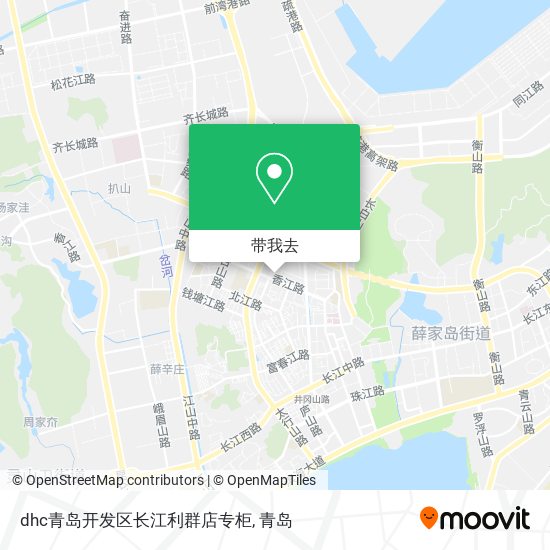 dhc青岛开发区长江利群店专柜地图
