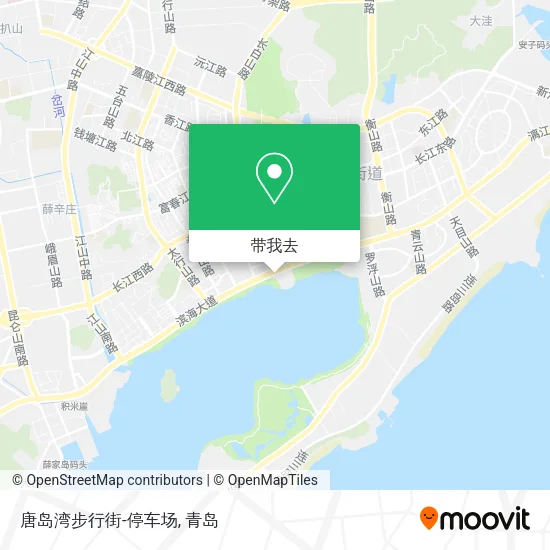唐岛湾步行街-停车场地图