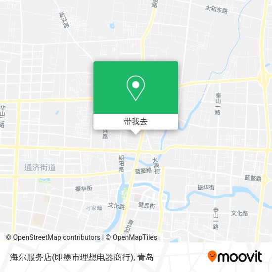 海尔服务店(即墨市理想电器商行)地图