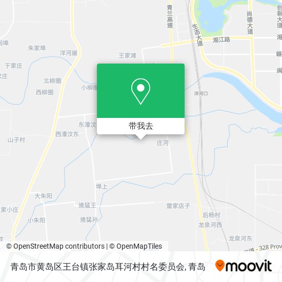 青岛市黄岛区王台镇张家岛耳河村村名委员会地图