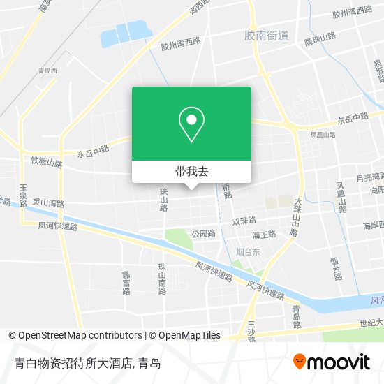 青白物资招待所大酒店地图