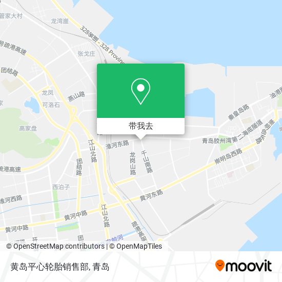 黄岛平心轮胎销售部地图