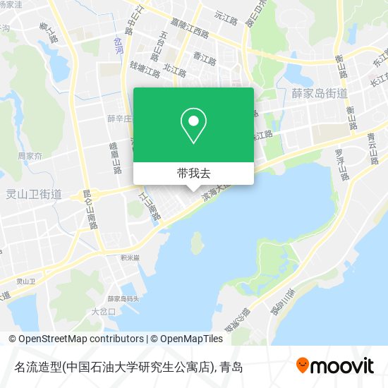 名流造型(中国石油大学研究生公寓店)地图