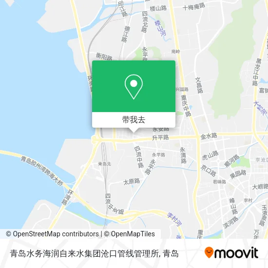 青岛水务海润自来水集团沧口管线管理所地图