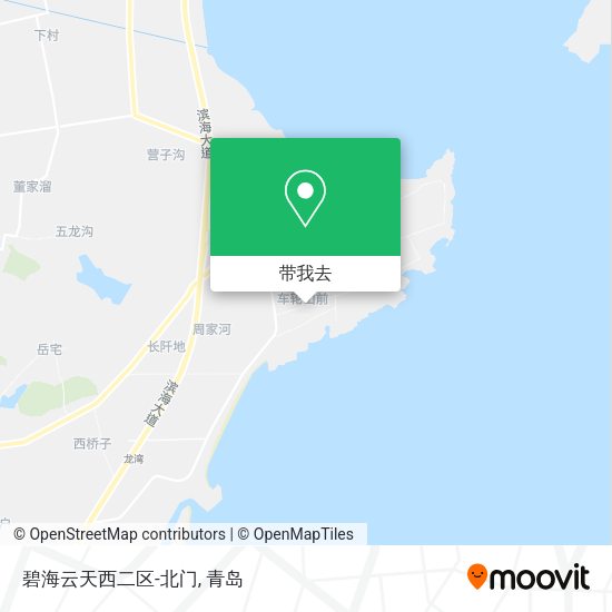 碧海云天西二区-北门地图