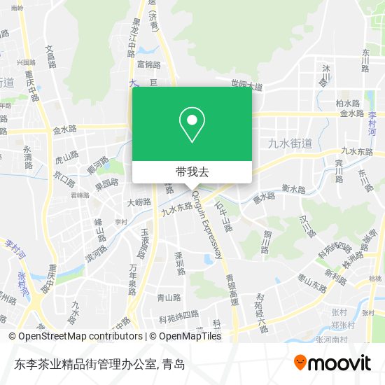 东李茶业精品街管理办公室地图