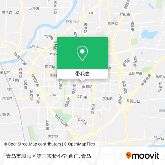 青岛市城阳区第三实验小学-西门地图