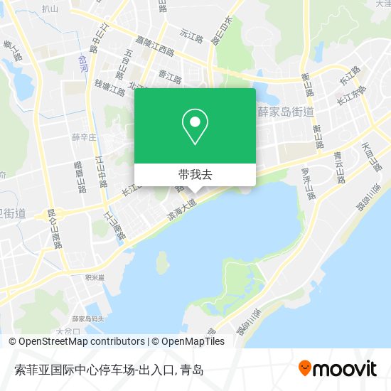 索菲亚国际中心停车场-出入口地图