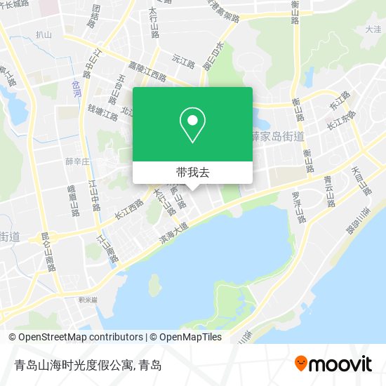 青岛山海时光度假公寓地图