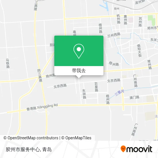 胶州市服务中心地图