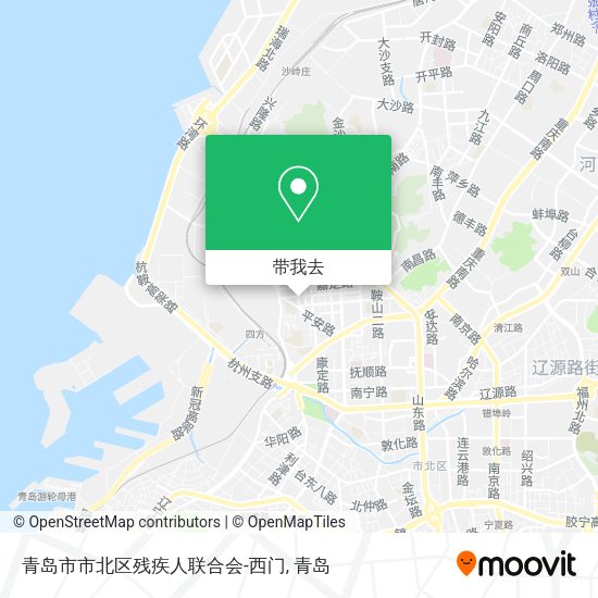青岛市市北区残疾人联合会-西门地图