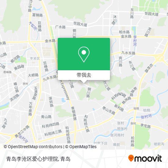 青岛李沧区爱心护理院地图