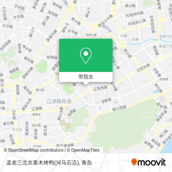 孟老三北京果木烤鸭(河马石店)地图