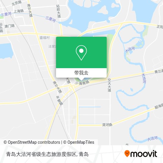 青岛大沽河省级生态旅游度假区地图