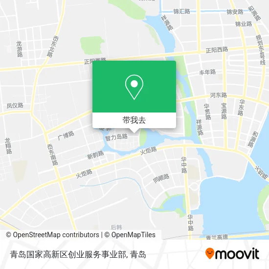 青岛国家高新区创业服务事业部地图