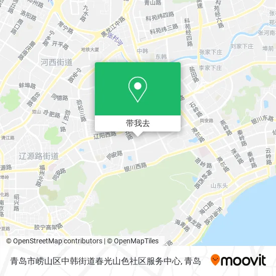 青岛市崂山区中韩街道春光山色社区服务中心地图